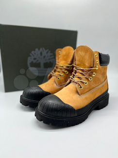 Timberland 6 Inch Rubber Toe Boot Wheat Black