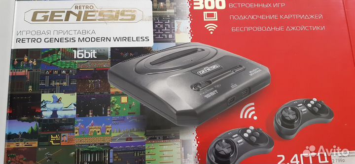 Приставка sega 16bit /300 игр/беспров.джойстики