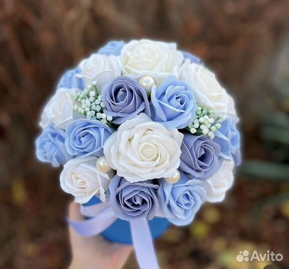 Букет из мыльных роз