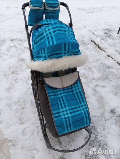 Санки коляска nika