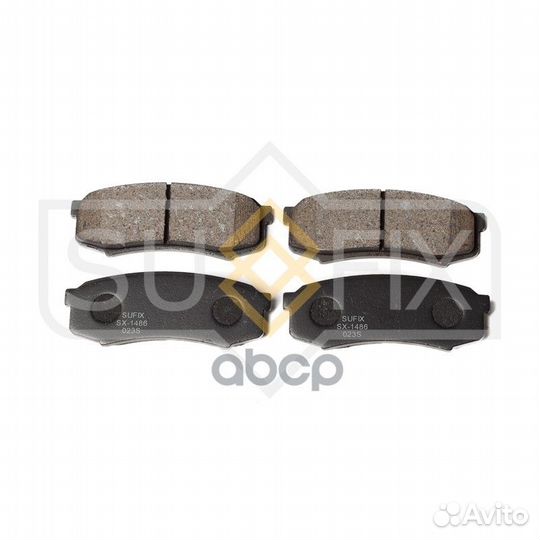 Колодки тормозные дисковые зад прав/лев SX1