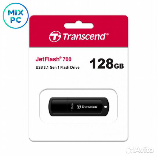 Флеш диск 128GB Transcend JetFlash 700 USB 3.2