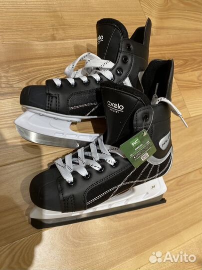 Коньки хоккейные Oxelo 39 размер 25см