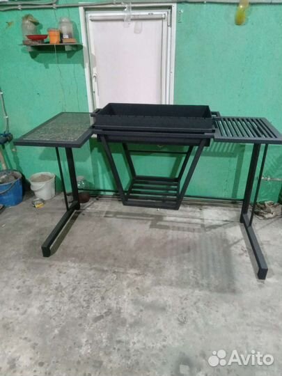 Мангал с натуральным камнем