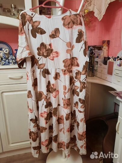 Платье летнее хлопок 58 размер