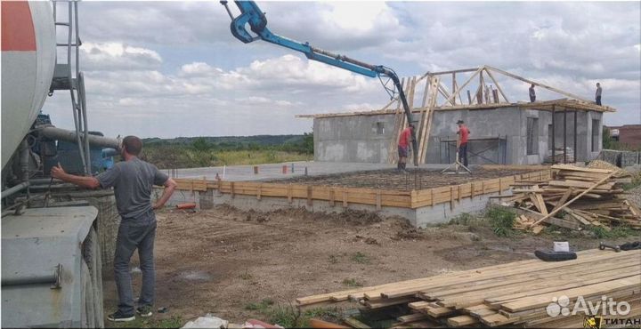 Доставка бетона миксером 3 куба