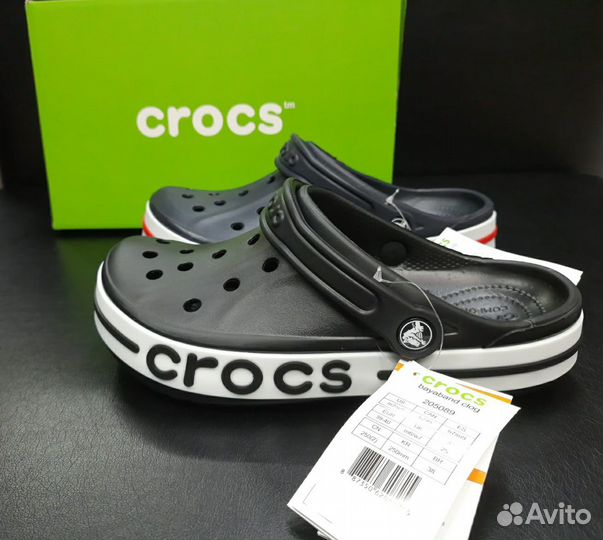 Crocs синий черный размер 38.39.40.41