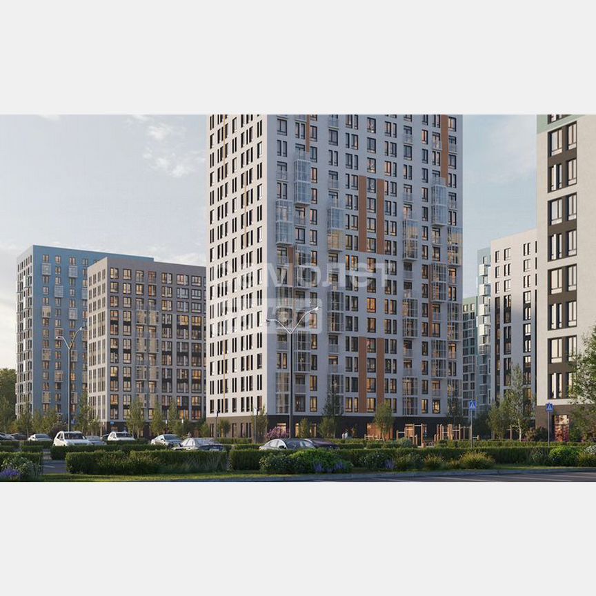 3-к. квартира, 54,8 м², 6/16 эт.