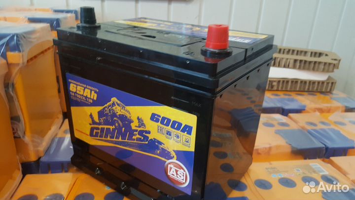 Аккумулятор ginnes Asia 6CT-65.0 / 75D23L 65Ач