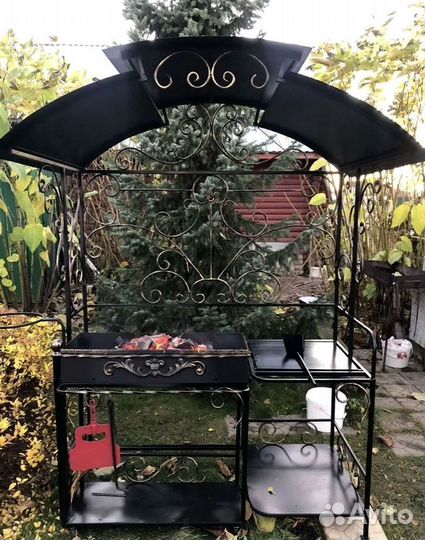 Мангал с печью