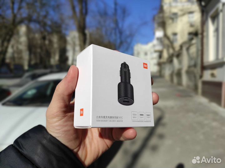 Азу Xiaomi Car Charger 100W 1A1C USB 2A + Type-C