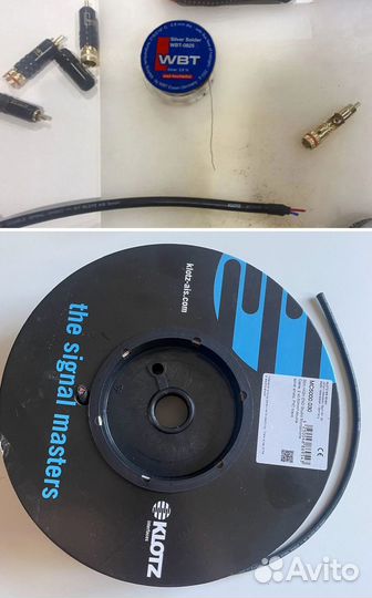 Кабели Klotz MC5000, Canare DA206 RCA, XLR Mogami