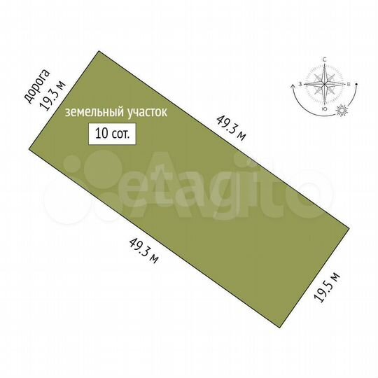 Участок 10 сот. (ИЖС)