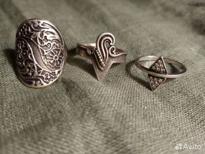 Кольца серебро