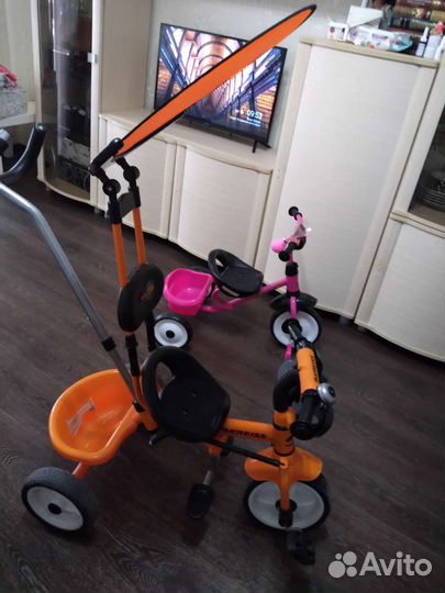 Трехколесный велосипед коляска