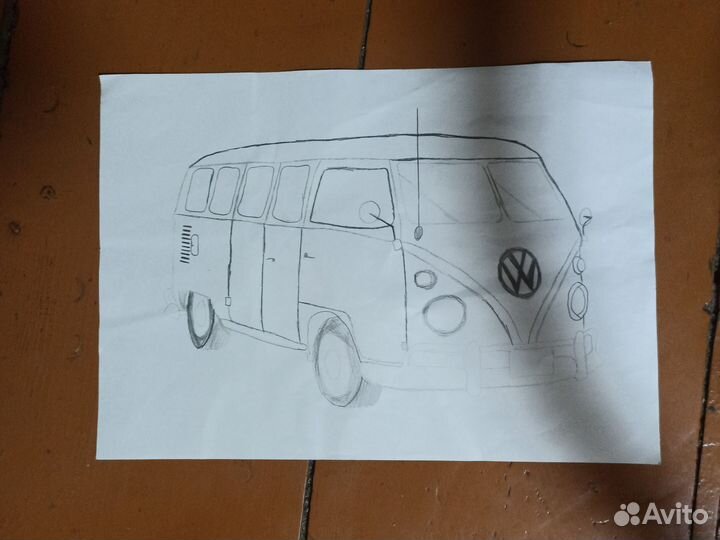 Volkswagen Type 2 рисунок