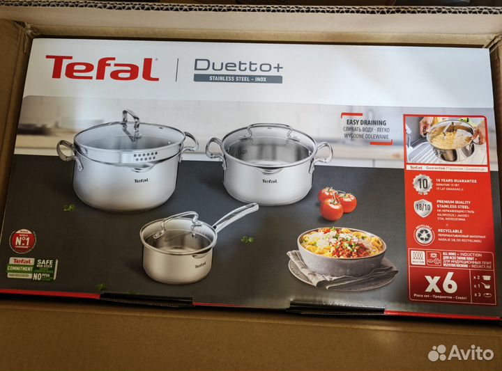 Набор посуды Tefal Duetto 6 предметов