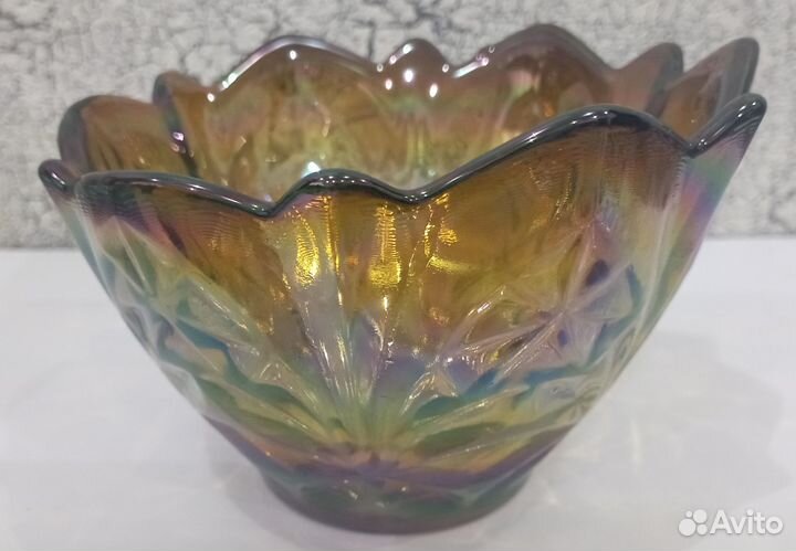 Посуда из цветного стекла СССР