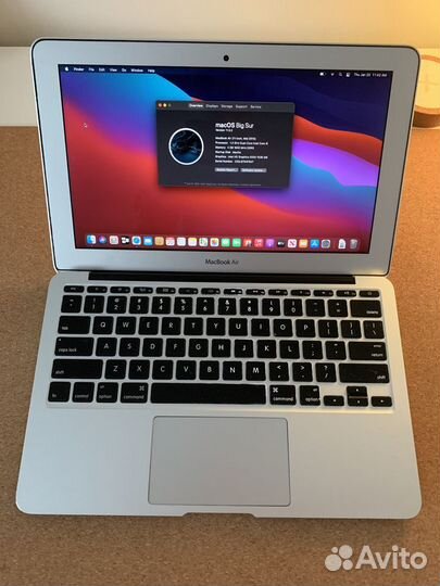 MacBook air 11 mid 2013, 128 гб
