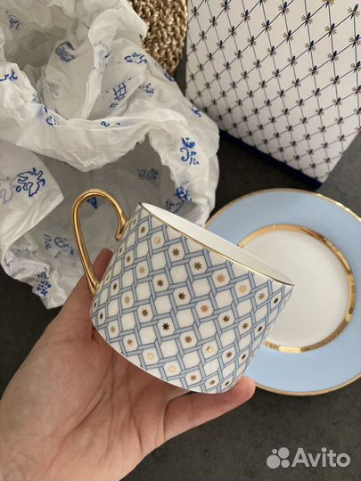 Императорский фарфор чайная пара