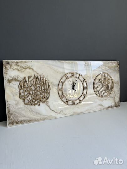 Часы картина мусульманская из смолы