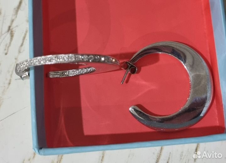 Серьги из серебра с феонитами