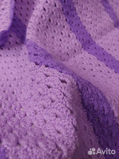 Плед детский вязаный ручная работа