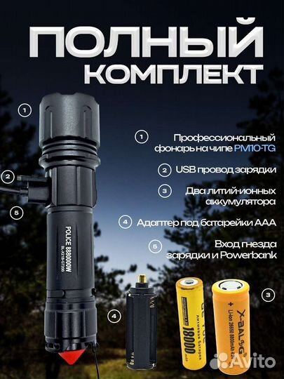 Мощный фонарь ручной последнего поколения