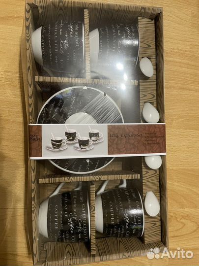 Кофейный набор 4 персоны, керамика