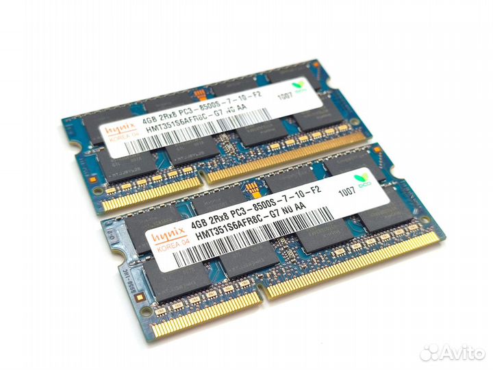 DDR3 4Gb so-dimm 1066MHz для ноутбуков. Гарантия