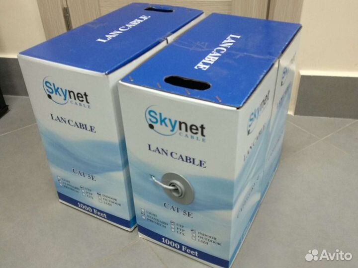 Кабель LAN витая пара 5E медь 305м внутренний