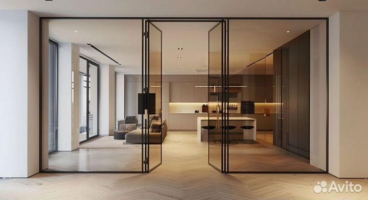 Двери стеклянные от производителя