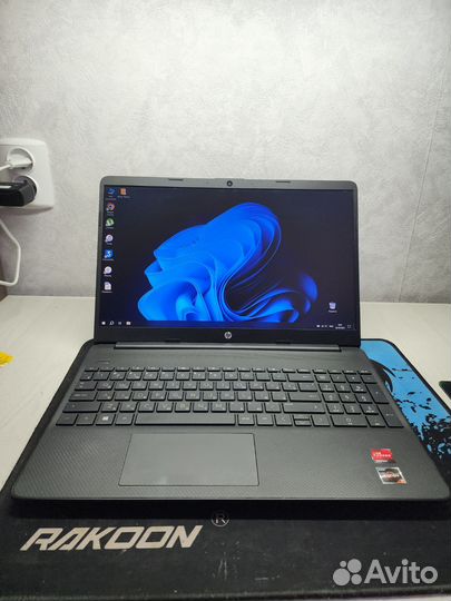 HP 15.6 ryzen 3 3250u, ssd 240gb, full hd, 8гб озу