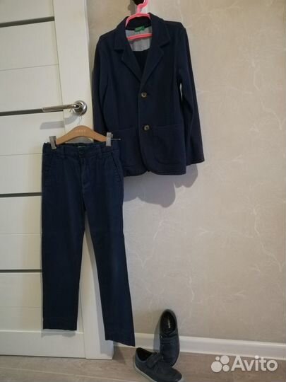 Пиджак, брюки на рост 122-128