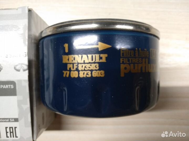 Фильтр масляный Nissan Renault 1520800QAC