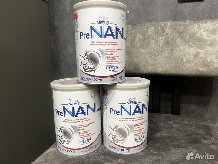 Смесь NAN PRE 400г с Омес EXP 31.01.2025