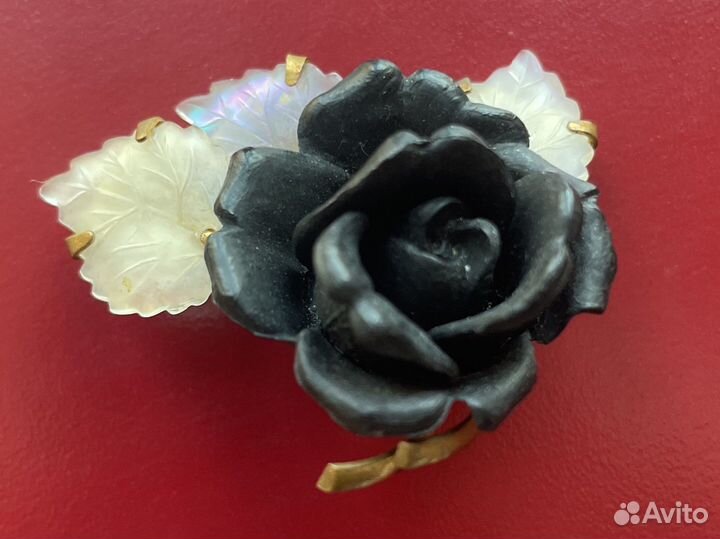 Редкость брошь роза винтаж Германия