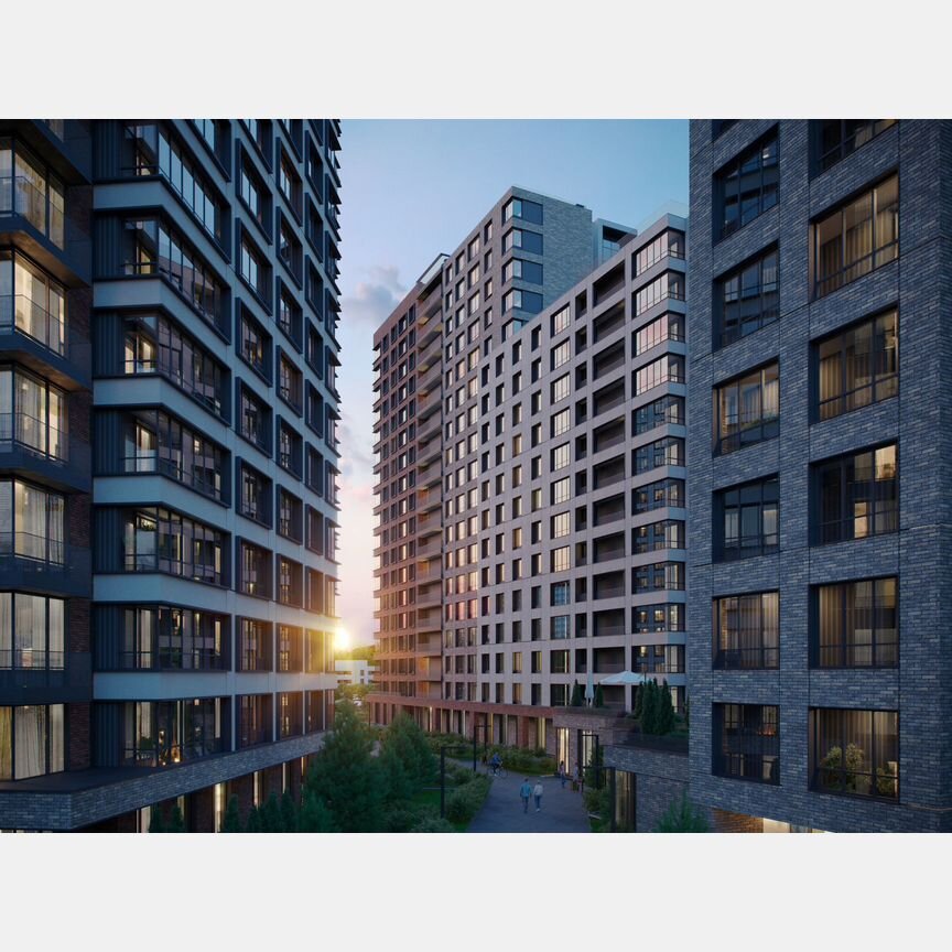 1-к. квартира, 42 м², 7/18 эт.