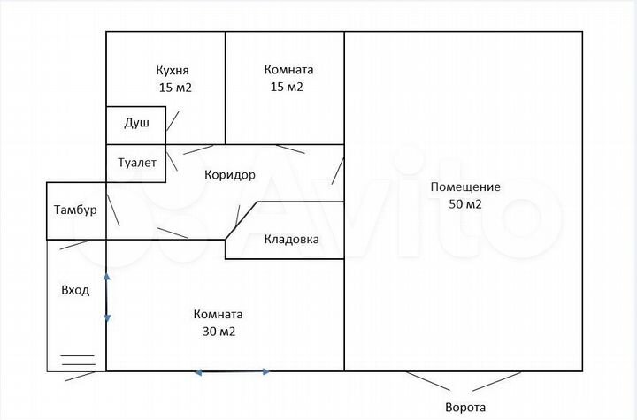 Гараж, > 30 м²