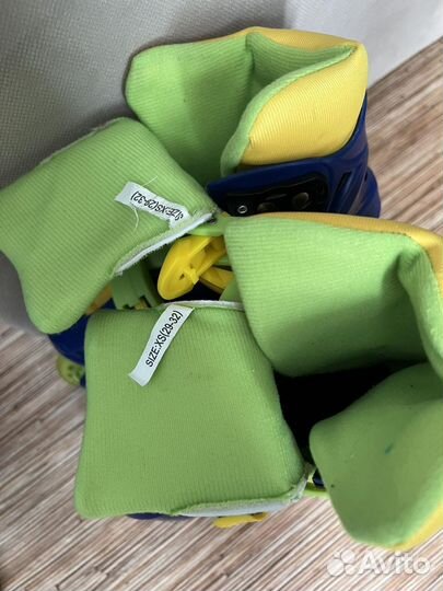 Коньки детские раздвижные,с роликовой платформой