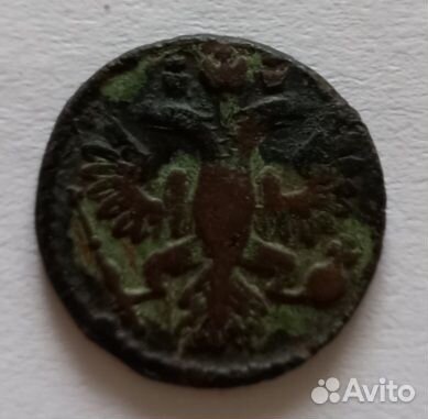 Монета Полушка 1735 года