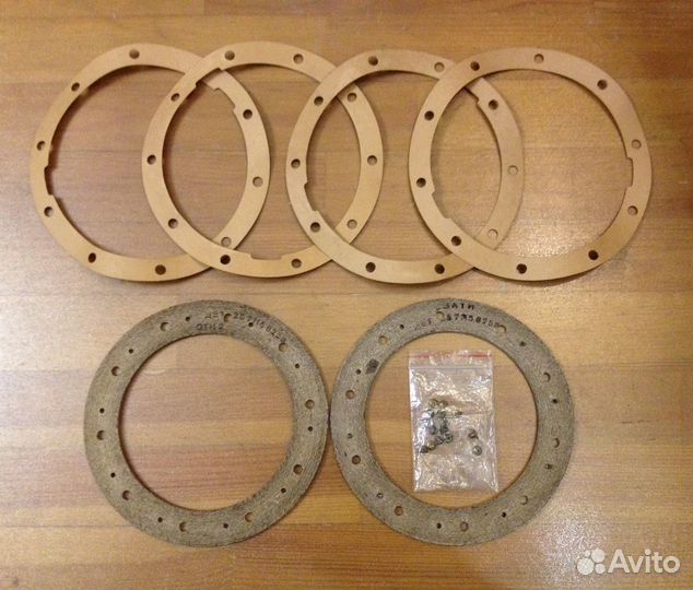 Ремни, вкладыши, прокладки, рти новые