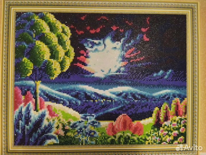 Алмазная мозаика(готовая картина)