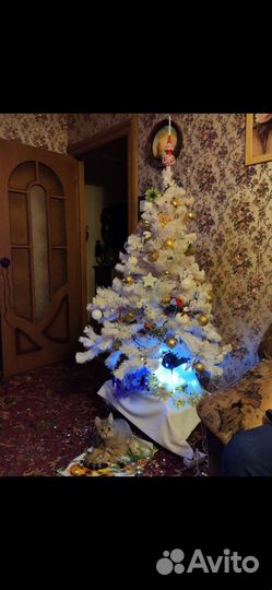 Елка искусственная белая бу