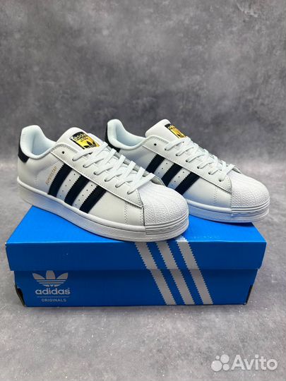 Кроссовки Adidas Superstar белые классические