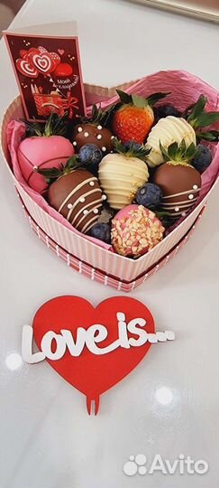 Клубника в шоколаде сердце