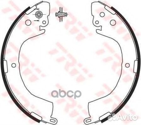 Колодки тормозные барабанные задн mitsubishi: L