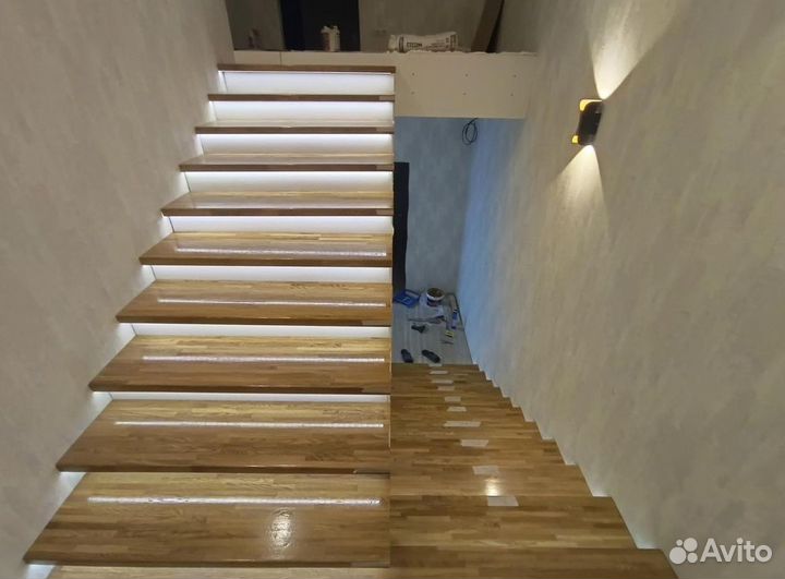 Лестница на металлокаркасе / изготовление лестниц