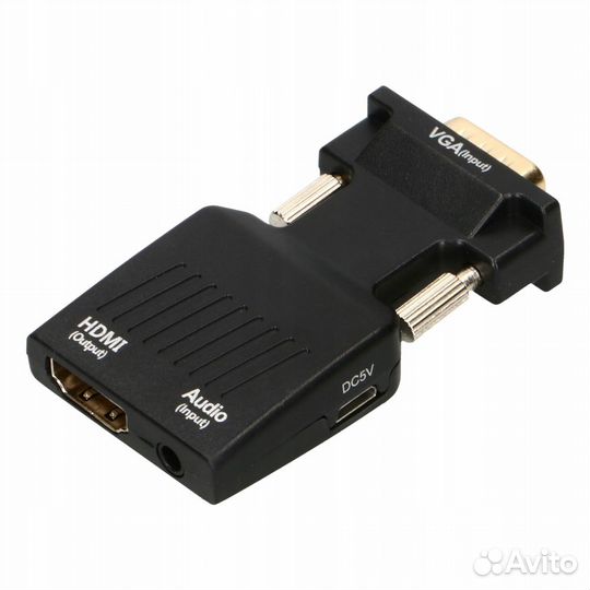 Переходник hdmi (M) - VGA (F) +AUX + micro-USB(H01