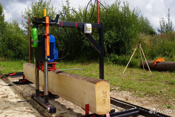 Пилорама шинная редукторная 5.5кВт